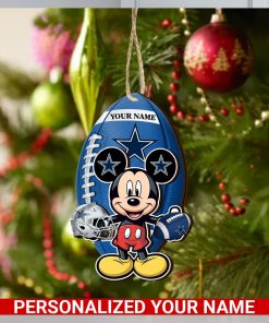 Dallas Cowboys Personalized Your Name Mickey Mouse And NFL Team Ornament SP161023168ID03