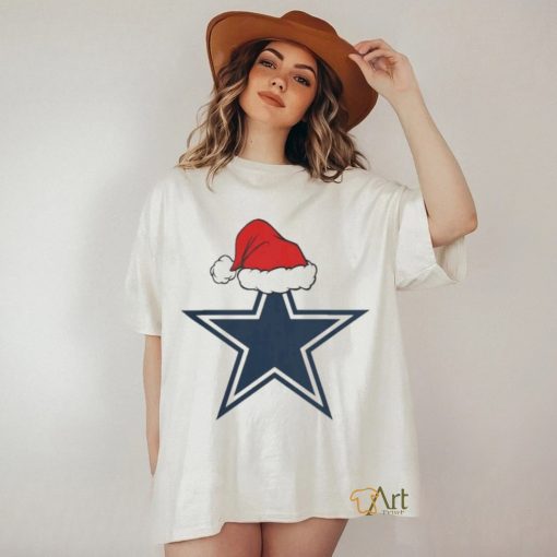 Dallas Cowboys Santa Logo Christmas Holiday 2023 T shirt