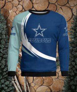 Dallas Cowboys Simple Vintage 3D Sweater Christmas Gift For Fans