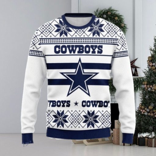 Dallas Cowboys Snowflake Christmas  ugly weater