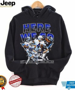 Dallas Cowboys football here we go players action pose draw shirt