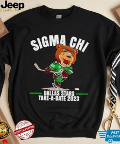 Dallas Star take a date 2023 Sigma Chi Date Party Hockey Bear shirt