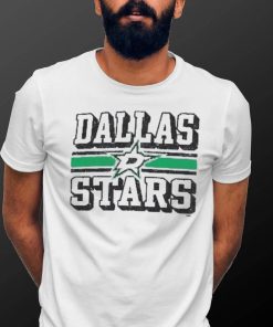 Dallas Stars Champion Heather Tri Blend Dual Stripe T Shirt