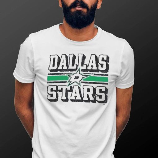 Dallas Stars Champion Heather Tri Blend Dual Stripe T Shirt