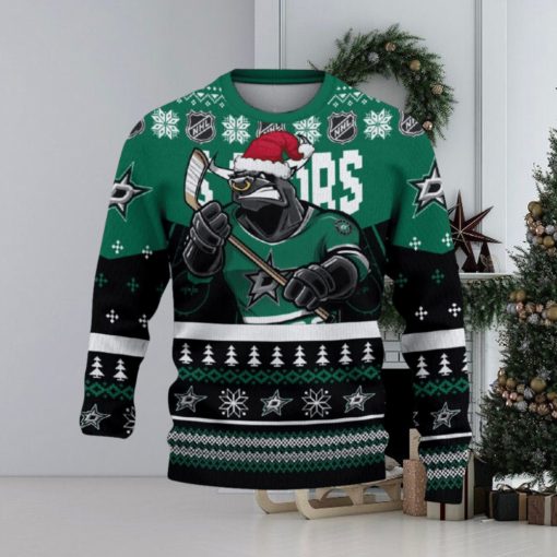 Dallas Stars Funny Ugly Christmas Sweater Angry For Men And Women Custom Name Gift Fans