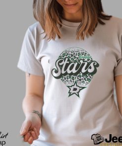 Dallas Stars Leopard Print Long Sleeve T Shirt