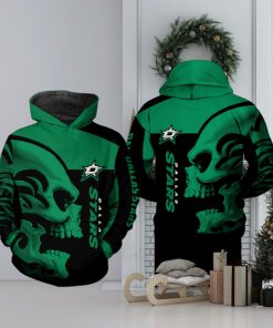 Dallas Stars NHL Skull 3D Printed Hoodie