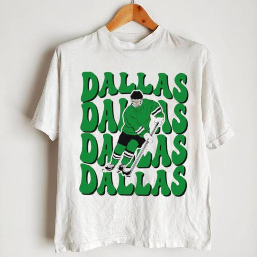 Dallas Stars NHL ice hockey player cartoon shirt