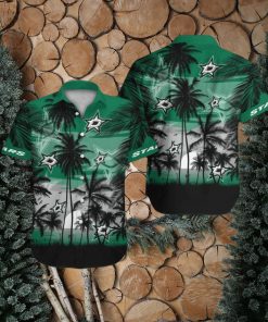Dallas Stars Short Sleeve Button Up Tropical Hawaiian Shirt