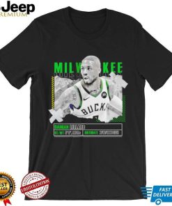 Damian Lillard Milwaukee Bucks basketball player pose paper gift shirt