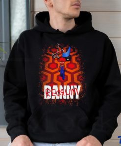 Danny Torrance walking toward his big wheel Redrum shirt