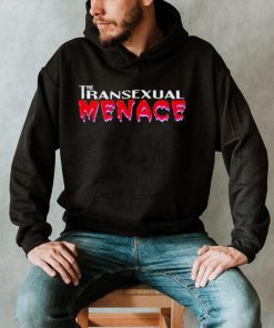 Dark natalie wearing the transexual menace T shirt