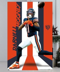 Darnell Mooney Superstar Chicago Bears Official Nfl Football Action Poster