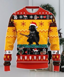 Darth Vader Cute Ugly Christmas Sweater Yellow 1 Amazing Gift Men And Women Christmas Gift