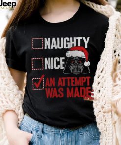 Darth Vader Star Wars Mad Engine Youth Naughty List T Shirt