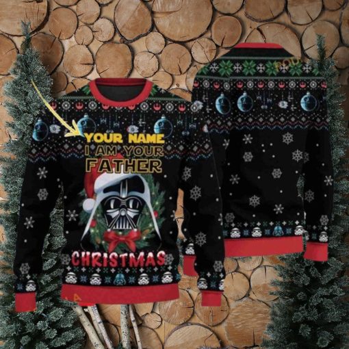 Darth Vaders I Am Your Father Star Wars Custom Ugly Knitted Christmas 3D Sweater