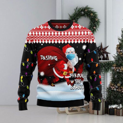 Dashing Through The Corona Ugly Christmas Sweater Gift Men Women