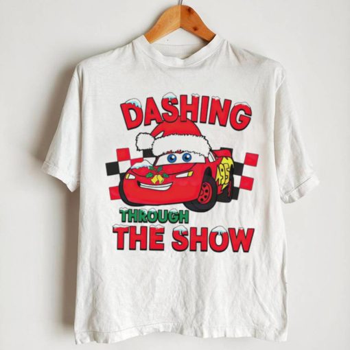 Dashing Through The Snow Lightning McQueen shirt