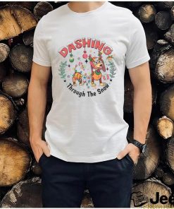 Dashing Through The Snow Slinky Dog Disney shirt