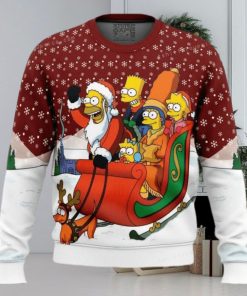 Dashing Through The Snow The Simpsons Womens Ugly Sweater