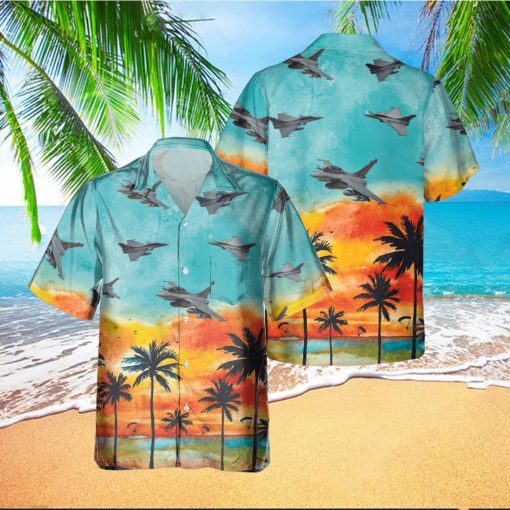 Dassault Rafale Sunset Hawaiian Shirt