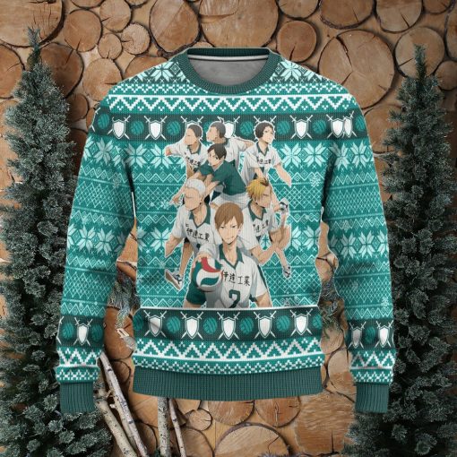 Date Tech High Haikyuu Anime Xmas Women Mens Ugly Christmas Sweater