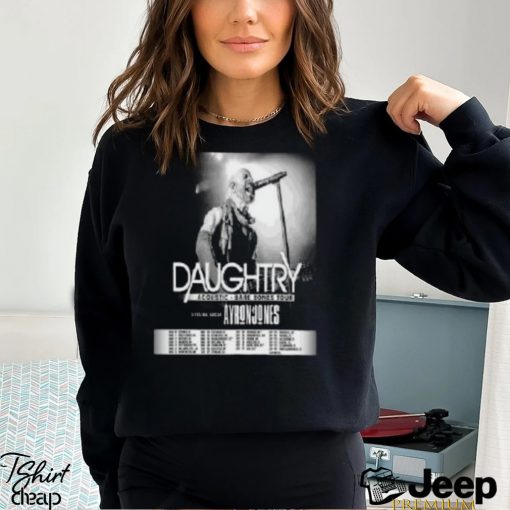 Daughtry Acoustic Bare Bones Tour 2023 USA Merch, Daughtry Bare Bones Tour Setlist 2023 Shirt, Daughtry Tour Dates 2023 With Special Guest Ayron Jones Shirt