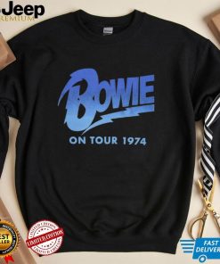 David Bowie Attractive T Shirt On Tour 1974