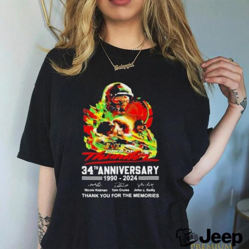 Days Of Thunder 34th Anniversary 1990 – 2024 Thank You For The Memories Signatures Shirt