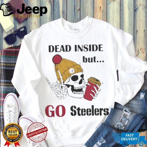 Dead Inside But go Steelers Pittsburgh Steelers Skeleton Logo shirt