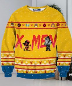 Deadpool And X men The New Mutants Marvel Christmas Ugly Sweater Mens