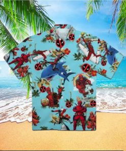 Deadpool Hawaiian Shirt And Shorts Mens Wade Wilson Marvel Comics Film Aloha Shirts Deadpool Movie Halloween Costumes Ryan Reynolds Deadpool 2 3 Button Up Shirt