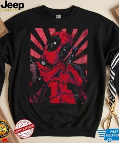 Deadpool Heart Hands Marvel Comics T Shirt