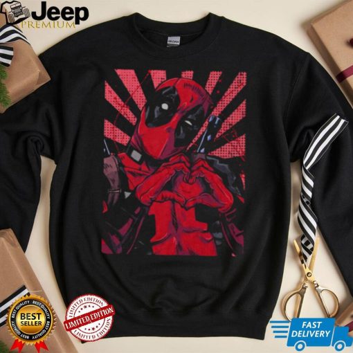 Deadpool Heart Hands Marvel Comics T Shirt