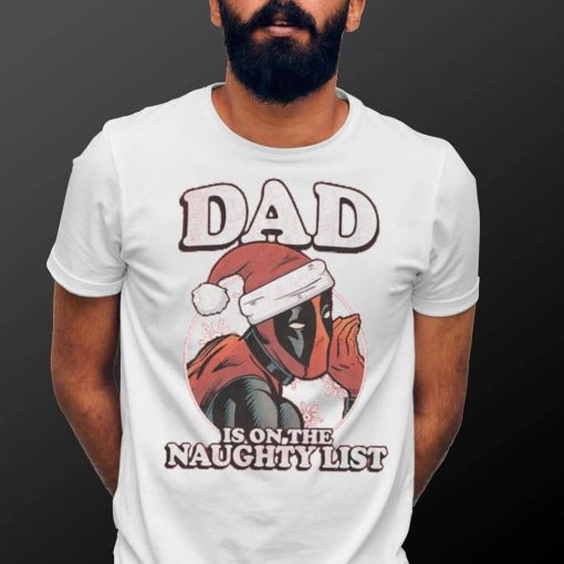 Deadpool Marvel Comics Mad Engine Bad Dad Graphic T Shirt