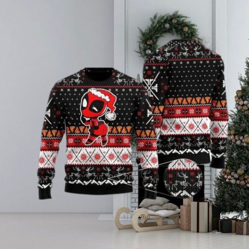 Deadpool Merry Kissmyass Ugly Sweater For Woman