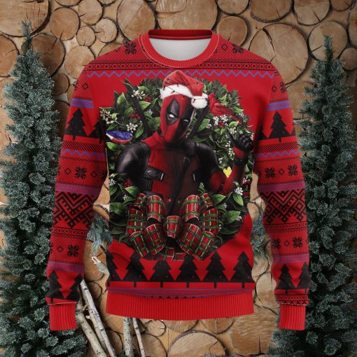 Deadpool Noel Mc Ironic Thanksgiving Women Mens Ugly Christmas Sweater