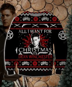 Dean Winchester Knitting Pattern 3D Print Ugly Christmas Sweater Perfect Holiday Gift