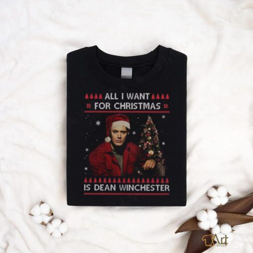 Dean Winchester Supernatural All I Want For Christmas T Shirt