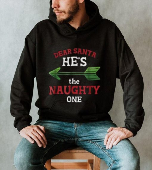 Dear Santa He s the Naughty One Funny Christmas’ Men’s Shirt