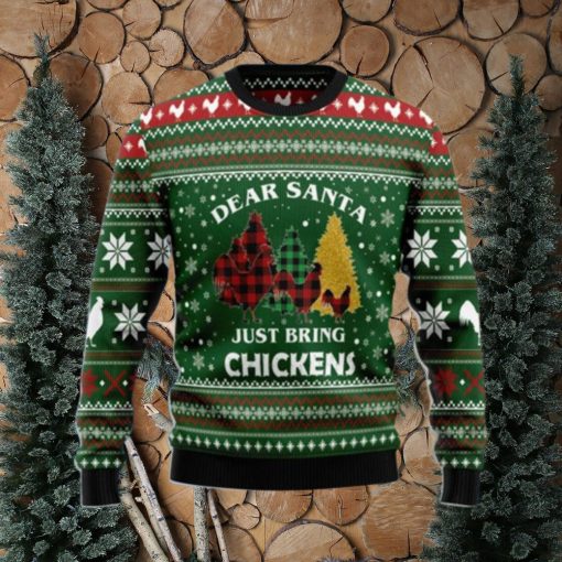 Dear Santa Just Bring Chickens Ugly Christmas Sweater Style Gift For Men And Women