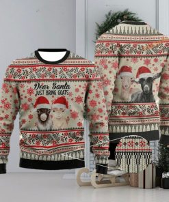 Dear Santa Just Bring Goats Ugly Christmas Sweater, Xmas Goat Sweater