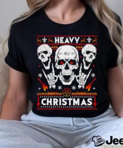 Death Black Metal Rocker Horns Christmas Shirt