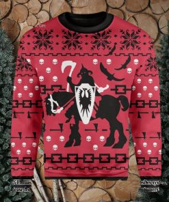 Death Dealer Knitting Pattern Ugly Christmas Holiday Sweater