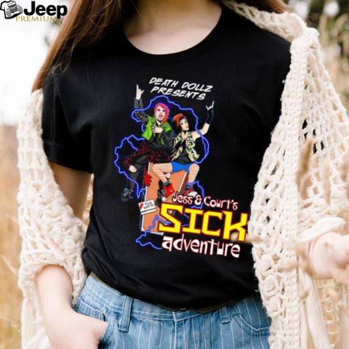 Death Dollz Jessicka and Courtney Rush sick adventure cartoon shirt