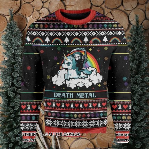 Death Metal Woolen Christmas Ugly Sweater