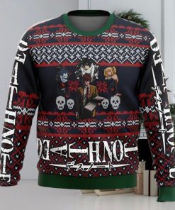 Death Note Characters Alt Ugly Christmas Sweater Funny Gift For Men And Women Fans