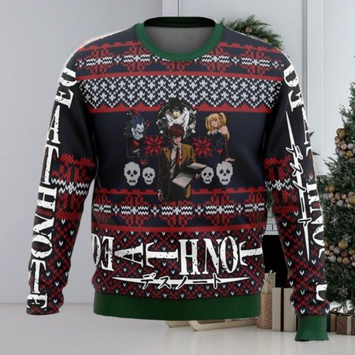 Death Note Characters Alt Ugly Christmas Sweater Funny Gift For Men And Women Fans