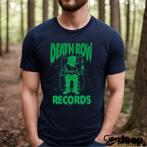 Death Row Records Green Glow In The Dark Logo Boyfriend Fit Girls T Shirt