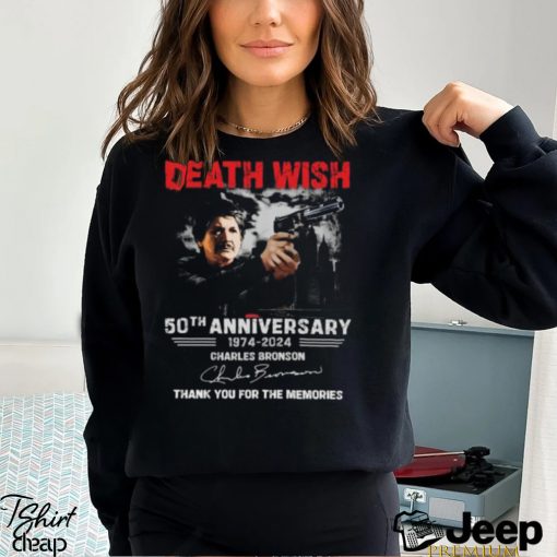 Death Wish 50th Anniversary 1974 – 2024 Charles Bronson Thank You For The Memories T Shirt